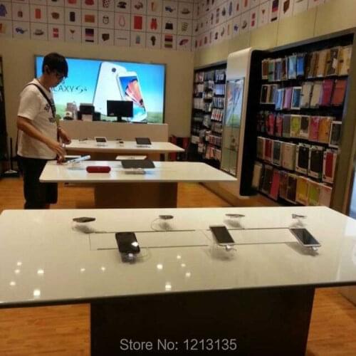 10 Ports Protection Anti Theft Alarm Charging Mobile Phone Security Display Stand Anti Theft For Phone Samsung Android