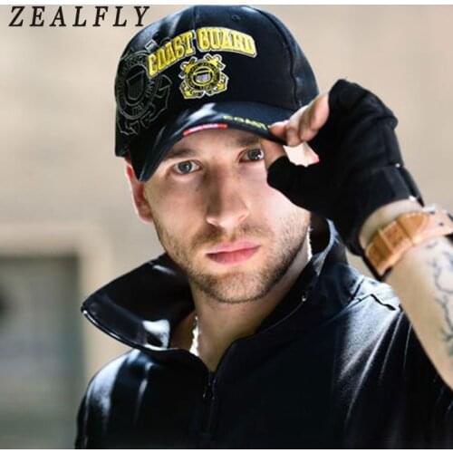 Casual USA Coast Guard Army Baseball Cap Bone US Navy Hat Snapback Caps Men Women Balck Tactical Cap Casquette