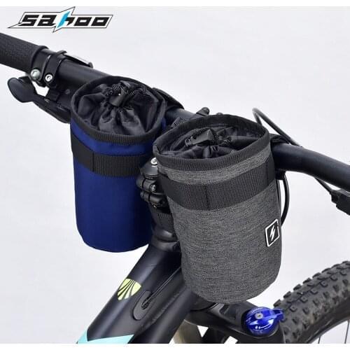 Sahoo Bike bag Mountain Road bicycle handlebar warm cooler water bottle kettle bags 750ml Cycling front frame pannier package