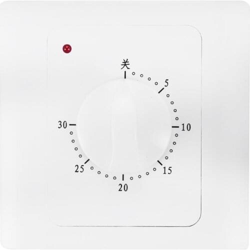 Ac 220V 10A 30Min Countdown Timer Switch Electric Digital Time Plug Control Switch Timer Socket Knob Style Mechanical