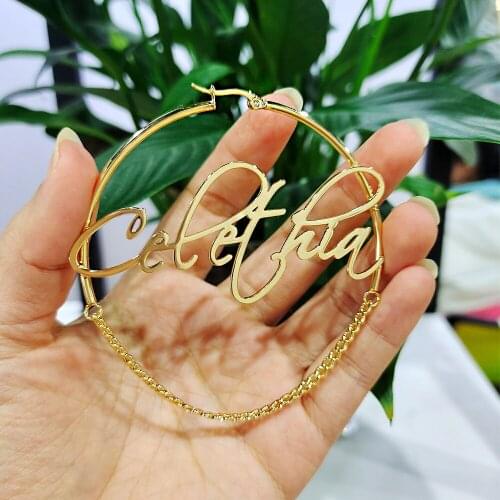 Twist hoop earrings Customized Jewelry