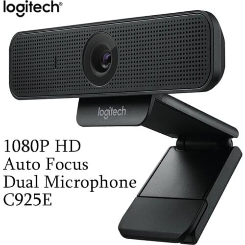 New Original Logitech C925e 1080p HD Webcam with Built-In Stereo Microphones auto focus Suitable for Office computer notebook