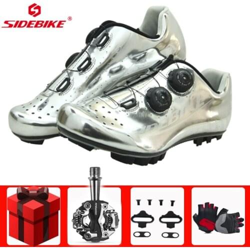 SIDEBIKE Cycling Shoes sapatilha ciclismo mtb New Carbon Bike Shoes Auto-lock Ultralight Mountain Bike Athletic Riding Shoes