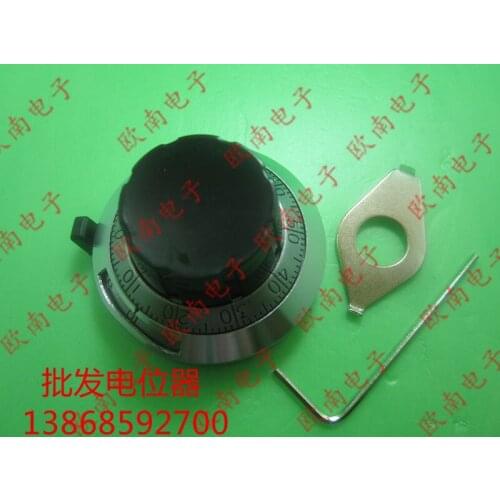 [VK] WXD3-13 3590S Potentiometer 46MM B2 Precision dial knob Multi-turn lockable hat RB switch