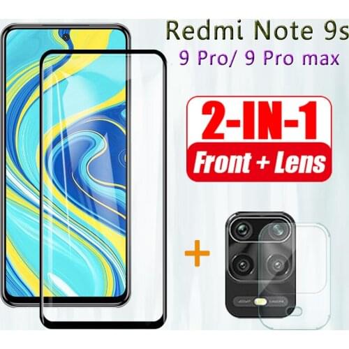 Redmi note9s glass tempered protective for xiaomi note 9 s 9s pro max promax note9pro note9promax camera lens protector