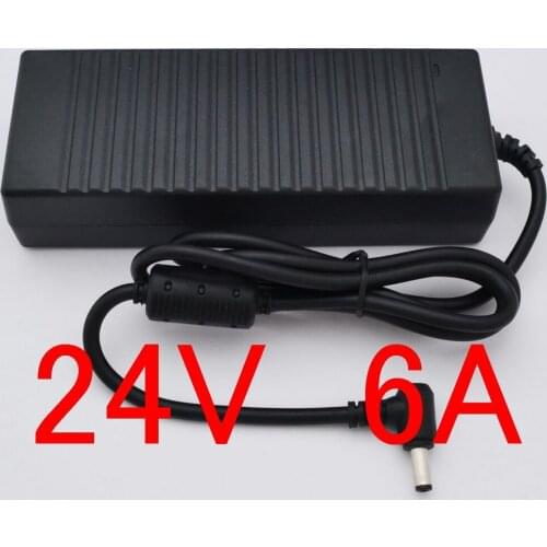 1PCS High quality IC solutions AC 100V-240V DC 24V 6A Switch power supply, 144W LED adapter, DC 5.5*2.1-2.5mm