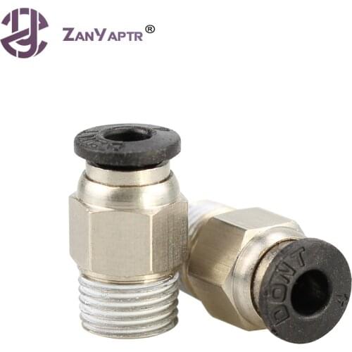 2Pcs Pneumatic Connector PC4-01 1.75mm 3mm PTFE Tube Quick Coupler For E3D V6 For J-head Fittings Reprap Hotend Fits 3D Printer
