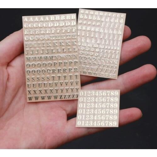 3 Styles Alphabet Letter Number Resin Decorative Sticker Adhesive Resin Mold DIY Stickers Clear Film Sticker Resin Craft
