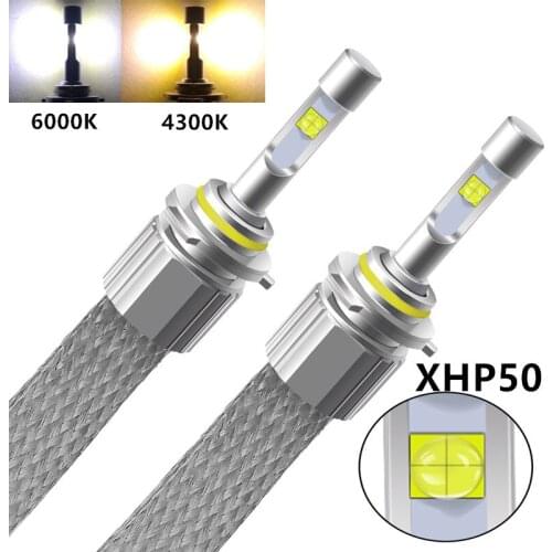 4300K H11 LED Car Headlight H7 LED H4 XHP50 Chips Bulb H4 H1 H8 H11 H9 9005 HB3 9006 HB4 H3 LED H1 9012 D1S D2S D2R Fog lights