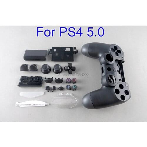 8sets DIY Full Shell Case Housing For PS4 Slim Version 5.0 Controller Replacement Parts Joystick JDS-050 JDS 055 JDM 050