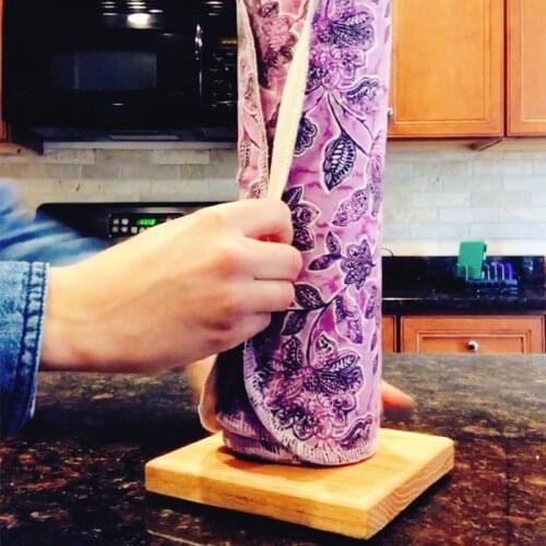 Bamboo Paper Towel Holder Wood Tissue Holder Household Bathroom Towel Roll Paper Stand Countertop Kitchen Paper Hanger Rack