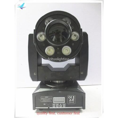 Free shipping 8pcs/lot 30w Spot+6x8w Wash Mini Beam Moving Head Light RGBW 4IN1 LED Luces Gobo Party DJ Show Club Event Lighting