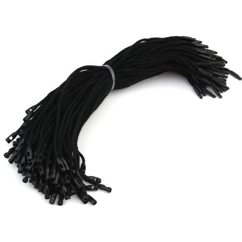 200pcs 18cm Clothing String Tag Craft DIY Jewelry Vintage Price Hang Tags Flax Cord Snap Loop Lock Label Rope DIY Accessories