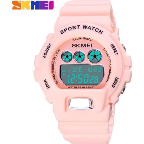 SKMEI Women Sports Watches Casual Waterproof LED Digital Watch Women Student Wristwatches For Men Women reloj mujer