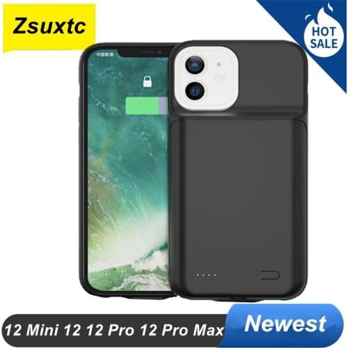 10000Mah Fashion Smart Battery Case For IPhone 12 Mini 12 Pro Max 12Pro Battery Charger Case Power Case Bank Phone Cover
