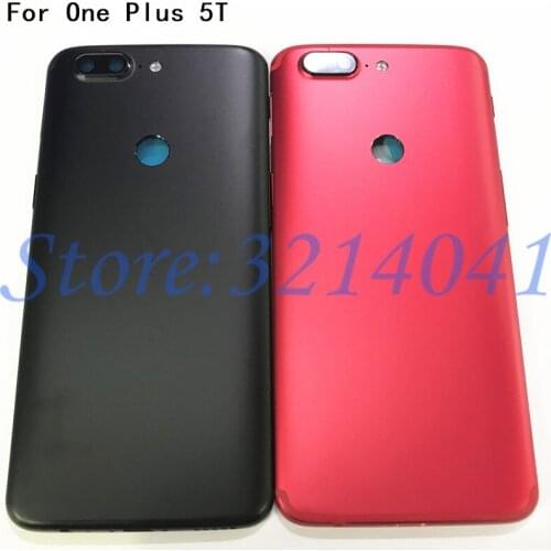 Metal For OnePlus 5T One Plus 5T OnePlus5T Back Battery Cover Side Keys Case Rear Housing Battery Door And Card Tray Holder