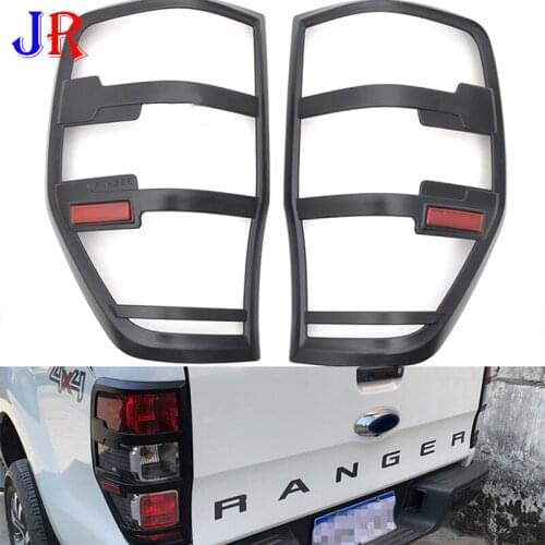 For Ranger T6 T7 T8 2012- 2019 Car Styling Rear Lamp Cover ABS Matte Black TailLight Covers Accessories Trim CN(Origin)