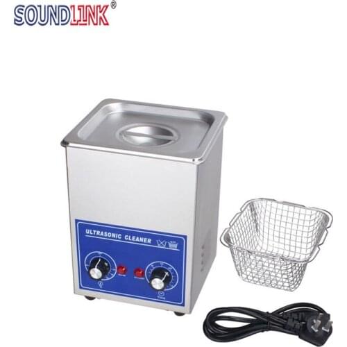 Digital Ultrasonic Cleaner 2L 70W PS-10 Stainless Steel washing basket Knob Control Heating Mini Ultrasonic Washing Machine