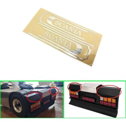 Taillight Decoration Sticker for 1/14 Tamiya RC Truck Trailer Tipper Scania R720 630 470 Car Diy Parts