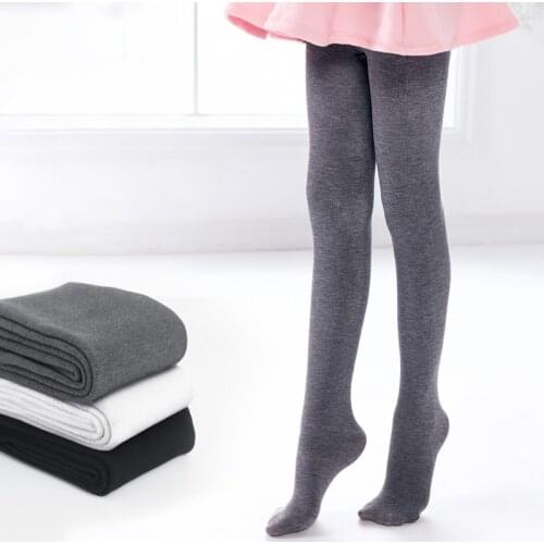 Kids Girls Thicken Ballet Tights Pantyhose Gray Ballet Stockings Children Velvet Warm Dance Leggings Winter