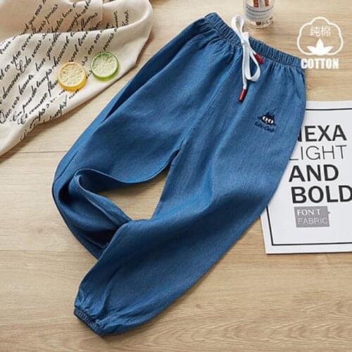 27kids Autumn Girls Jeans Animal Middle Waist Spring Trousers Cotton Fabrice Children Pants For 3-11 Year