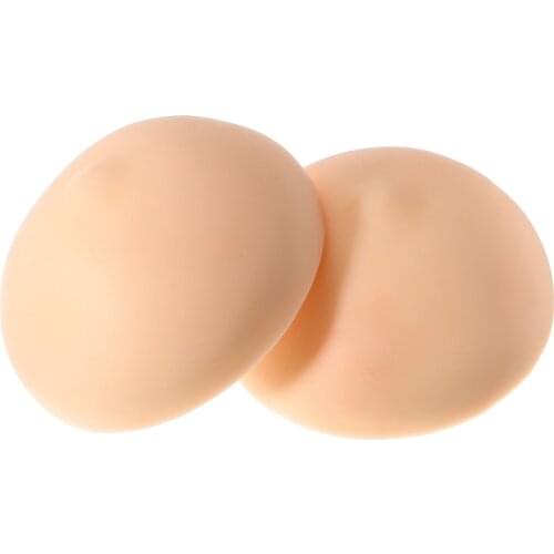 For Permanent Makeup Tool 1 Pair 3D Tattoo Areola Skin Silicone Fake Breasts Chest Flat Tips Pleural Practice Mould