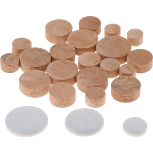 Exquisite Oboe Cork Pads Mats Leather Pads Pack DIY Woodwind Instrument Accessory