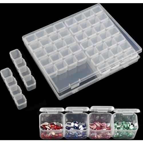 HUACAN Diamond Painting Storage Box Accessories 5D DIY Diamond Embroidery Tools Home