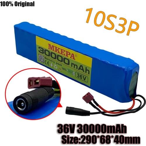 36V 30Ah 600watt 10S3P lithium ion battery pack 30A BMS For xiaomi mijia m365 pro ebike bicycle scoot T plug free shipping