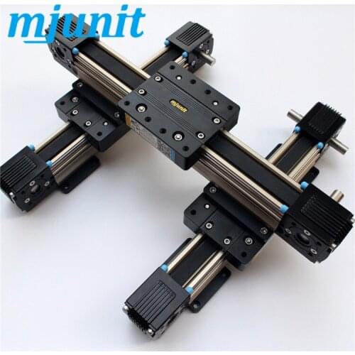 Mjunit XY Motorized Linear Stage with 57 Stepper Motor Precision XY Table , cnc linear guide rail 500x500mm stroke