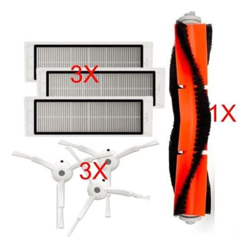 7pcs Hepa filter side brush main brush suitable for Xiaomi Roborock cleaning filter kits vacuum cleaner filter spare parts