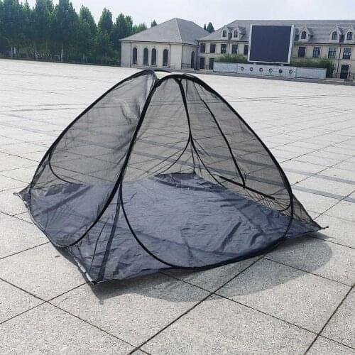 Outdoor Camping Anti Bug Tent Summer Pop Up Mesh Tent 2Person Rodless Outdoor Camping Tent Portable Beach Inner Mesh Tent