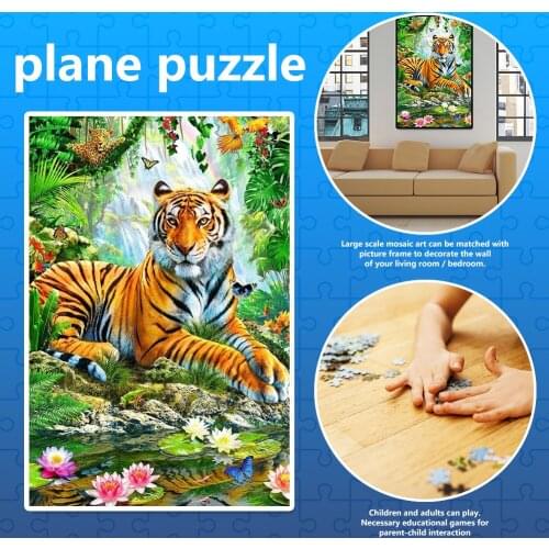 1000 Pieces Adults Kids Paper Jigsaw Puzzles Cute Animals Assembling Picture Mini Intelligent Educational Toy