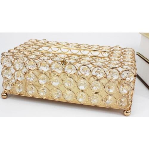 Crystal Facial Tissue Box Holder Crystal Cube Napkin Dispenser Bedroom Office Hotel Cafe Coffee House Bar
