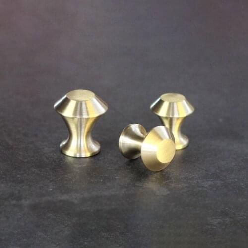 Handles for Furniture Brass Kitchen Cabinets Metal Polished Brushed Single Hole Button Drawer Knob Nordic Miniature Door Knobs