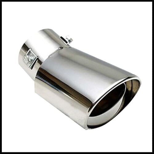Universal Car Exhaust Muffler Tip Round Stainless Steel for Hyundai rav 4 2005 2000 Mazda Kia Lada gaz