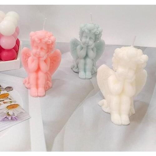 3D Angel Art Aromatherapy Candle Angel Scented Candle Wax Home Birthday Party Christmas Innovative Home Decoration Candle