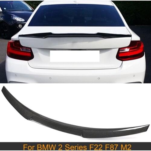 Car Rear Trunk Wing Spoiler For BMW 2 Series F87 M2 F22 220i M235i Coupe 2014-2019 Rear Trunk Boot Lip Wing Spoiler Carbon Fiber