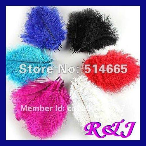 Free shipping Cheap ostrich feather 200pcs 8-10 inches 20-25cm colorful Ostrich plumage ostrich plume