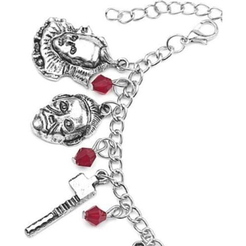 Horror Movie Charm Bracelet Ghost Chain Men Women Halloween Cosplay Costume Jewelry Gift Collection