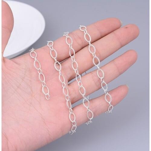 2m DIY jewelry chain, stylish pattern surface, copper chain, handmade DIY chain accessories