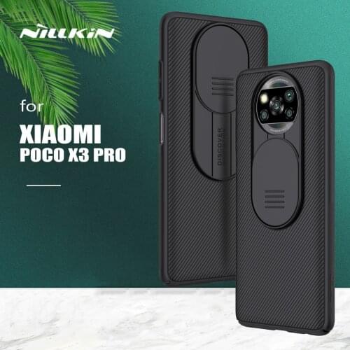 For Xiaomi Poco X3 Pro Case Nillkin CamShield Slide Camera Case Ultra-Thin Frosted Shield Textured Cover for Xiaomi Poco X3 Pro