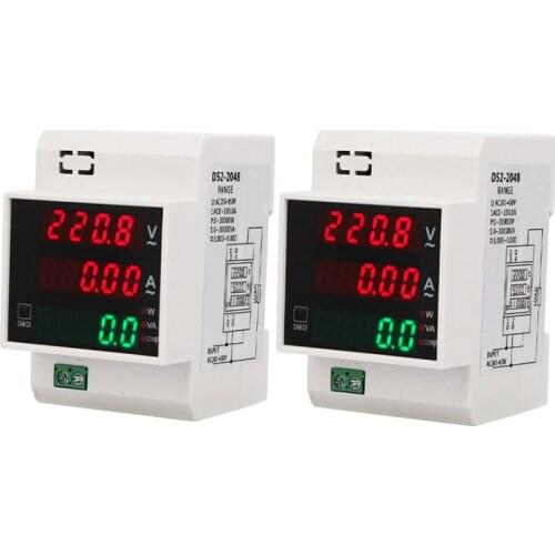 Digital Energy Meter Din Rail LED Active Power Factor Multi-Functional Power Met Power Meter