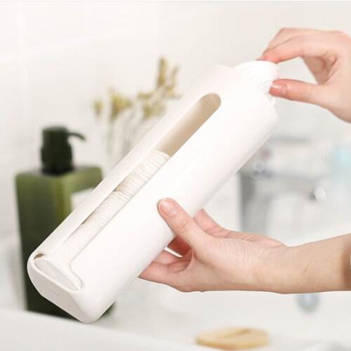 Cotton Pad Holder Wall Mount Saver And Dispenser Container Cosmetic Storage With Easy-Access Opening Colorf