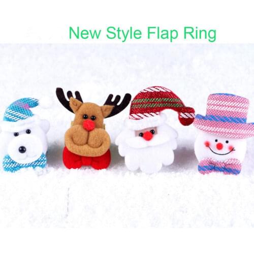 Creative Elk Santa Claus Sequins Luminous Slap Bracelet Bangle Christmas New Year Party Decoration Pat Circle Hand Rings