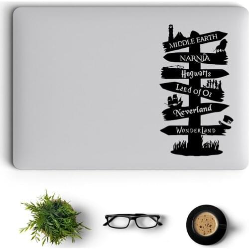 Fairy Tale Signpost Laptop Sticker for Macbook Decal Pro 16" Air Retina 11 12 13 14 15 inch Vinyl Mac Book Notebook Skin Decor