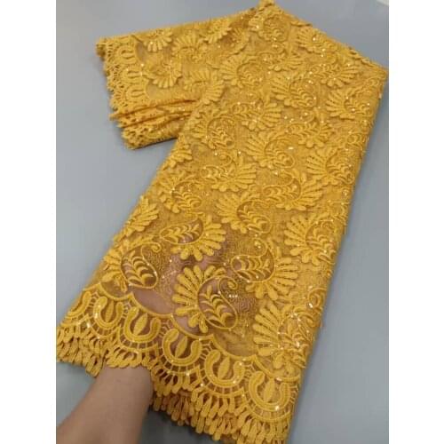 Nigerian Laces Fabrics High Quality Tulle Lace African Tulle Laces With Sequins For Wedding French Net Lace Fabric 5 Yards