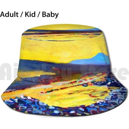 Deserted Village , Achill , County Mayo , Ireland Sun Hat Foldable UV Protection Ireland Irish Eire County Mayo