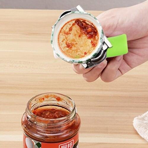 Manual Can Jar Opener Adjustable Stainless Steel Lids Bottle Easy Twist Off 1-3.7 Inches Kitchen Gadget Tools Easy Can Opener