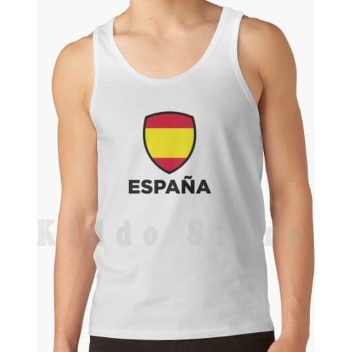 National Flag Of Spain tank tops vest sleeveless Flag Mallorca Spain Bullfight Vacations Flamenco Football
